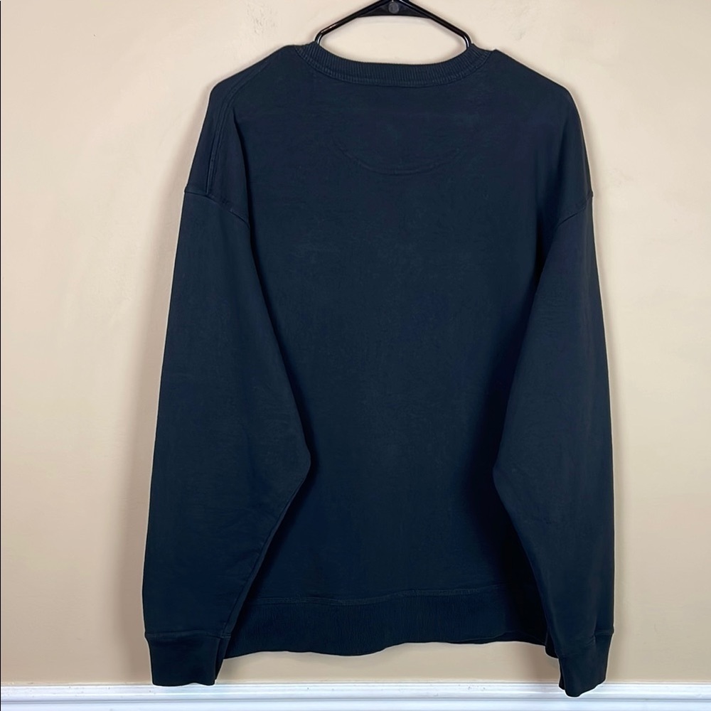 Champion Men’s Black Crewneck Fleece Lined Athleisure Loungewear Sweatshirt - Picture 5 of 8